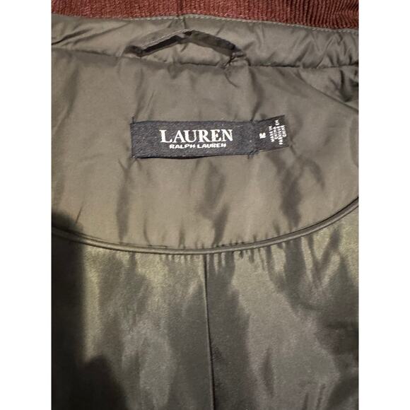 LAUREN RALPH LAUREN Diamond Quilted Barn Coat in Green Size M - Picture 4 of 10